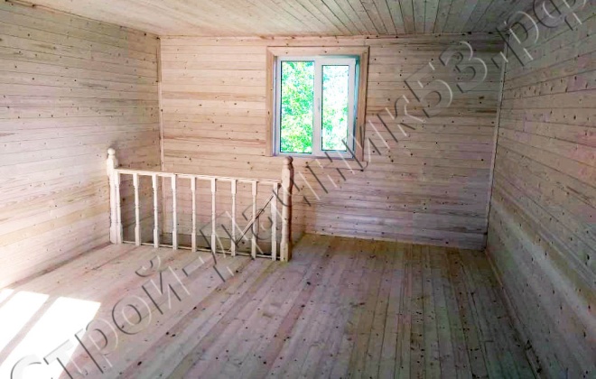 3 Брусовой дом К-6, 6×6, 64,5 м², Московская область , Клинский район, Деревня Вельмогово (3)